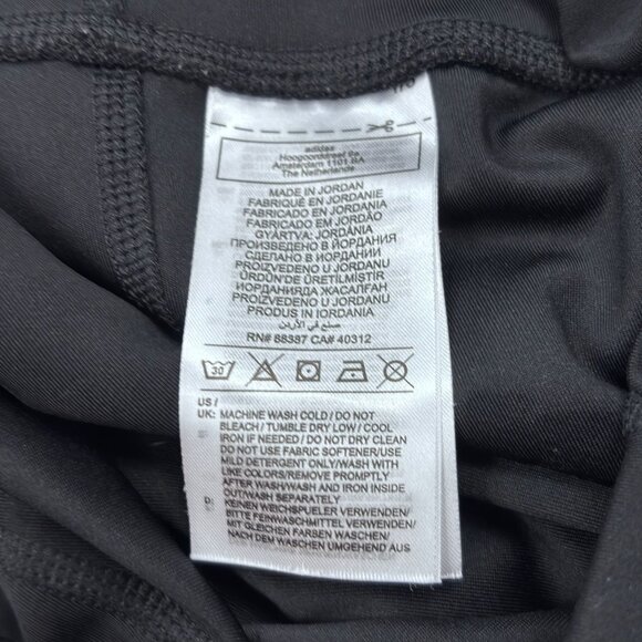 Adidas Aeroready Primegreen Womens Black 3-Stripes Leggings Small Activewear Str - Picture 11 of 11